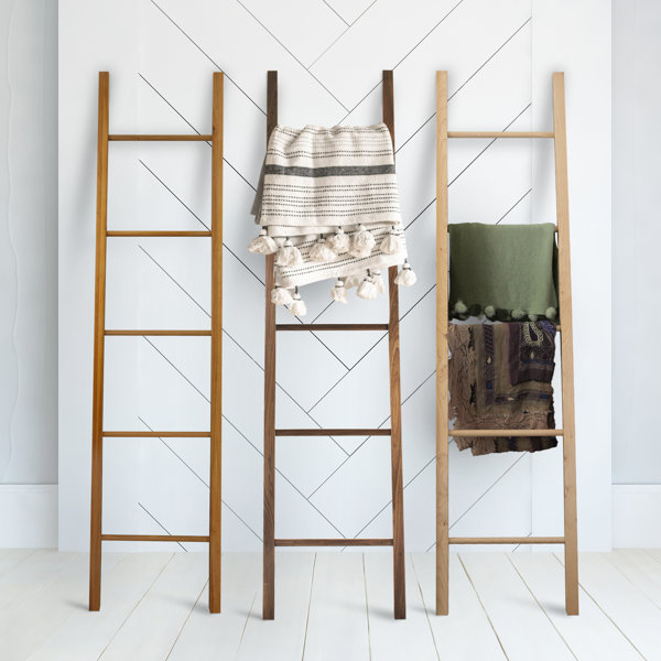 Latitude Run® 80'' Tall Solid Wood Blanket Ladder & Reviews Wayfair